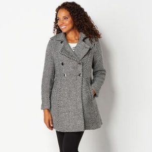Christopher & Banks Wool Double breast Peacoat